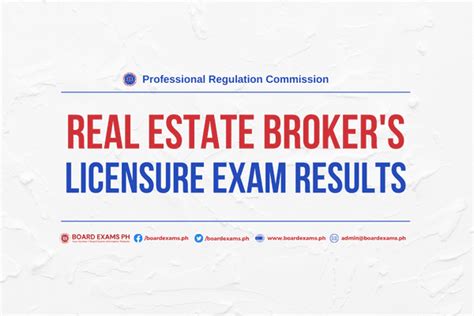 Real Estate Broker Licensure Board Exam: Application  .